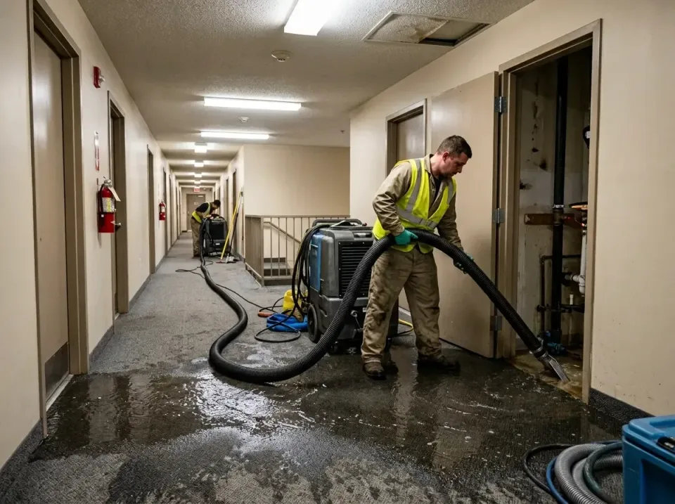 multi-unit-apartment-hallway-f-005 — frequently asked questions, Emergency Burst Pipe Water Extraction & Removal in Manorhav…
